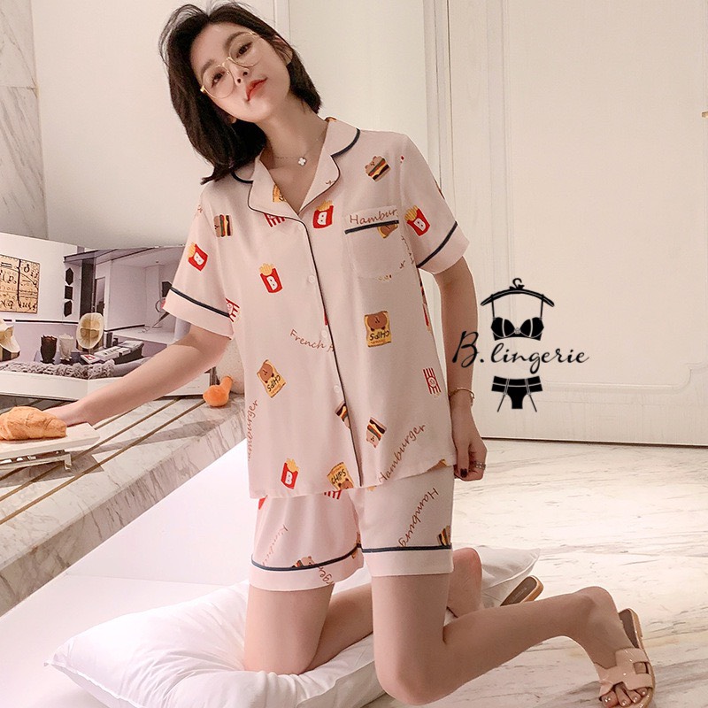 Đồ Ngủ Pijama Dễ Thương Hồng - B.Lingerie