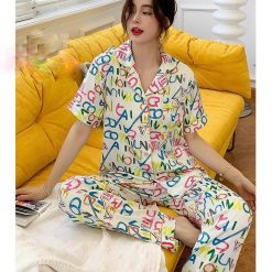 Đồ Bộ Pyjamas Satin Sexy - Blingerie