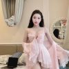 Váy Ngủ Lụa Phối Ren Xinh Xắn