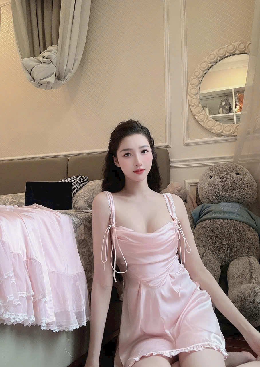 Váy Ngủ Nữ Lụa Trơn Thoải Mái