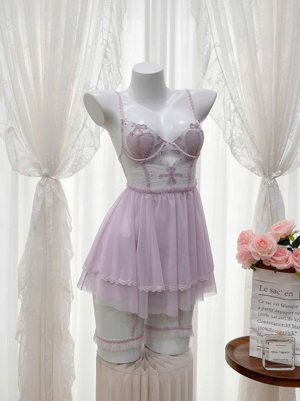 Váy Ngủ Ren Thoải Mái Xinh Xắn