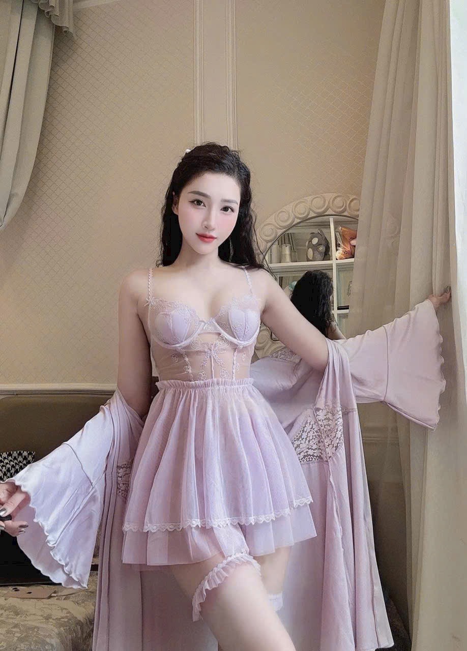 Váy Ngủ Ren Thoải Mái Xinh Xắn