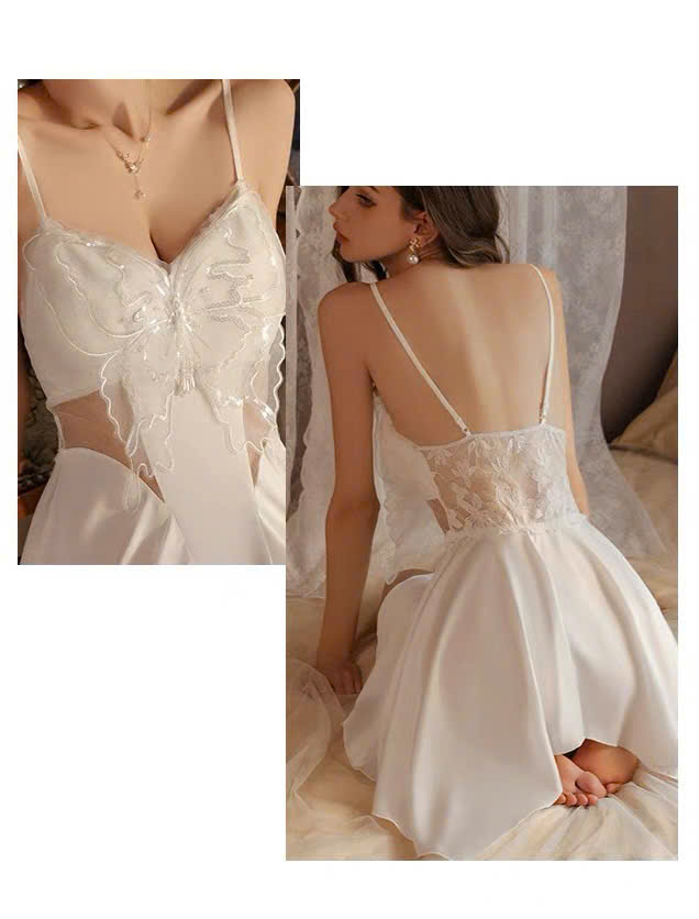 Váy Ngủ Nữ Trơn Thanh Lịch