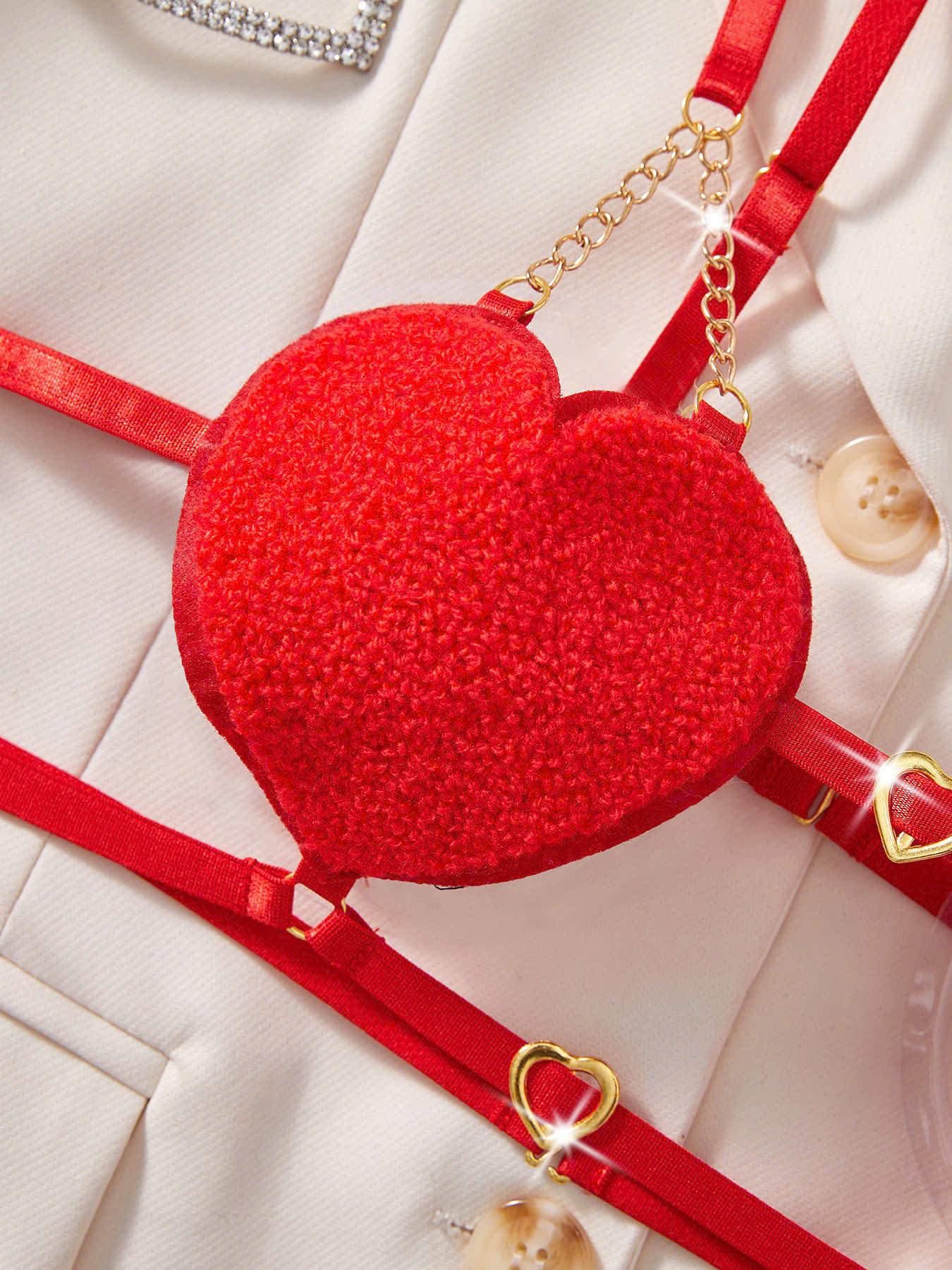 Bộ Đồ Lót Dây Trái Tim