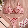 Bộ Đồ Lót Nữ Trái Tim Sexy