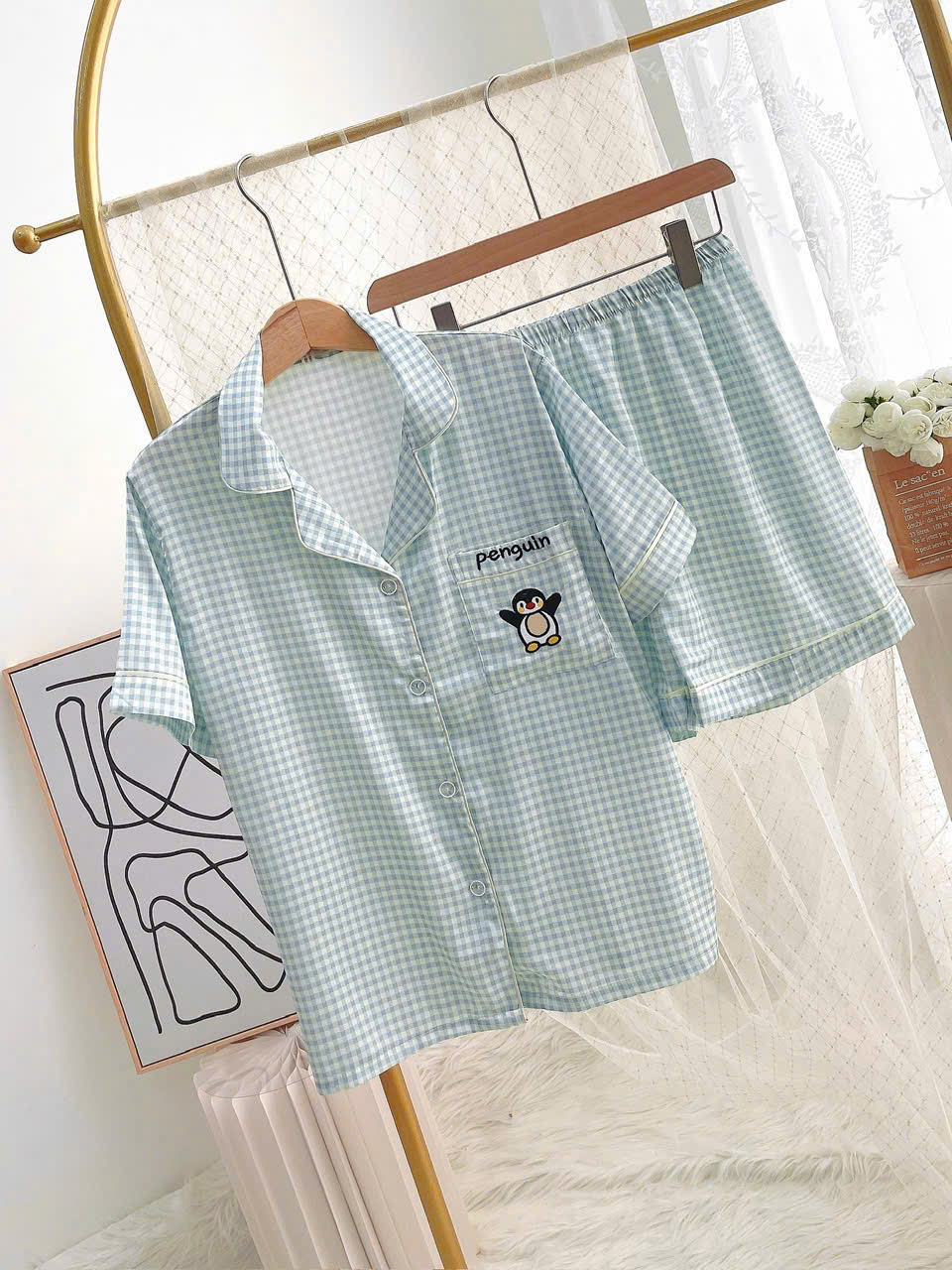 Đồ Ngủ Pijamas Hoạt Hình Đơn Giản