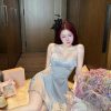 Váy Ngủ Lụa Trơn Thanh Lịch