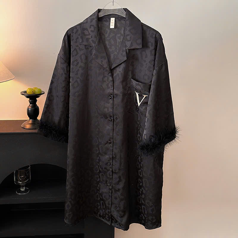 Váy Ngủ Sơmi Trơn Thanh Lịch