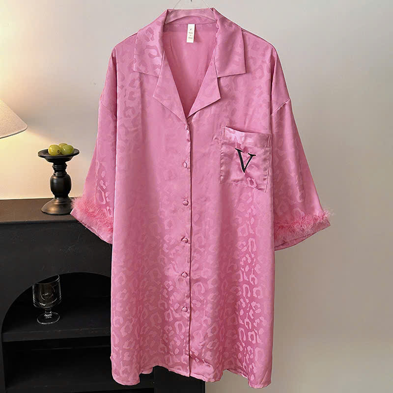 Váy Ngủ Sơmi Trơn Thanh Lịch