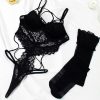 Bộ Bodysuit Ren Đan Dây Sexy