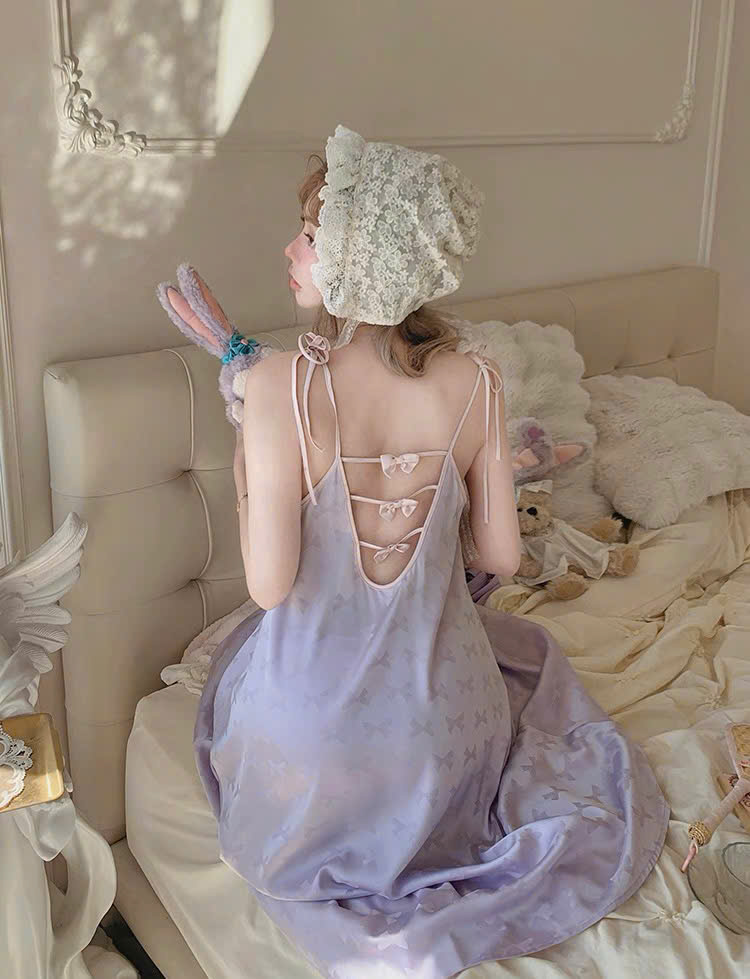 Váy Ngủ Lụa Suông Dễ Thương