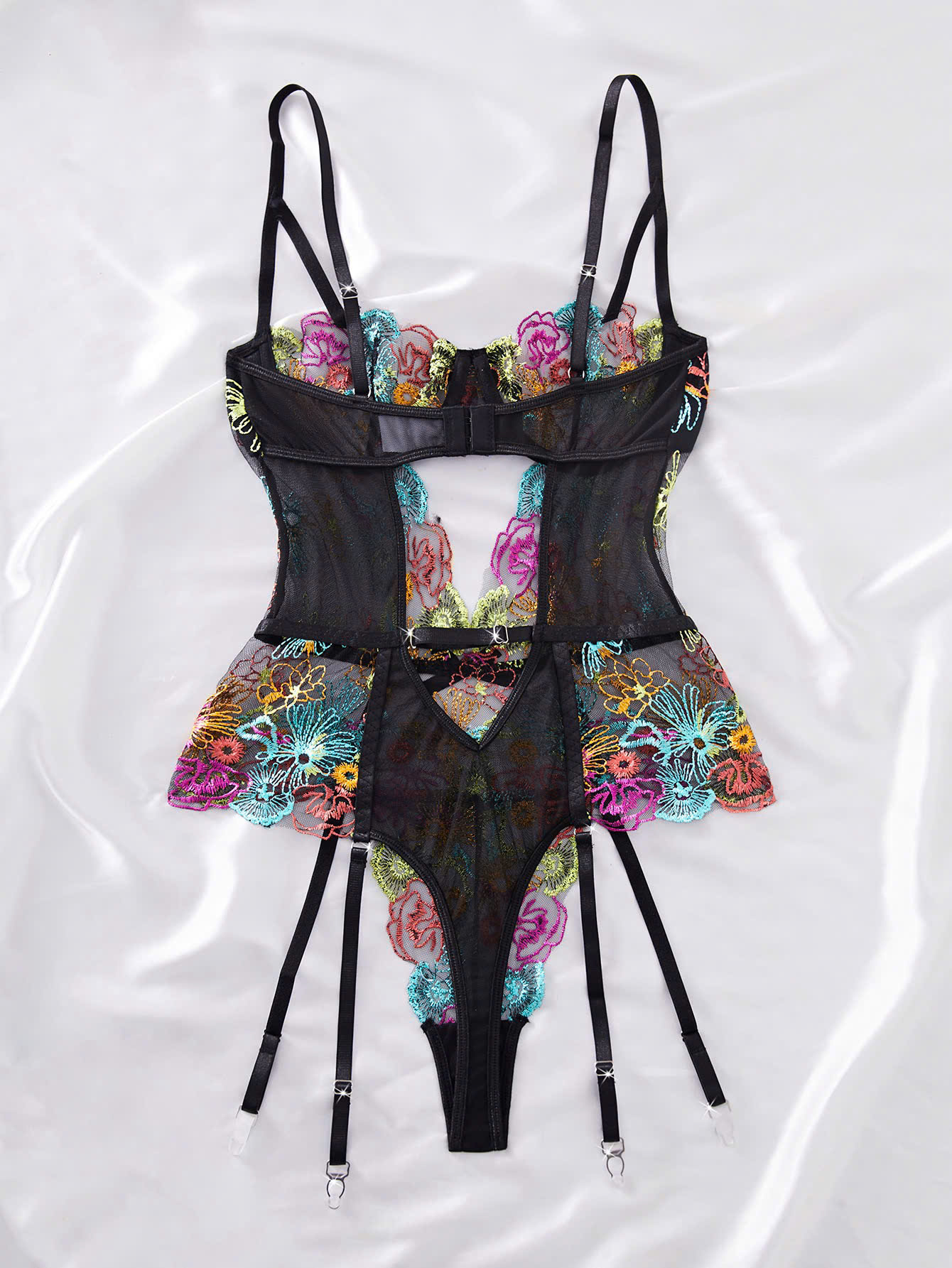 Bộ Bodysuit Hoa Văn