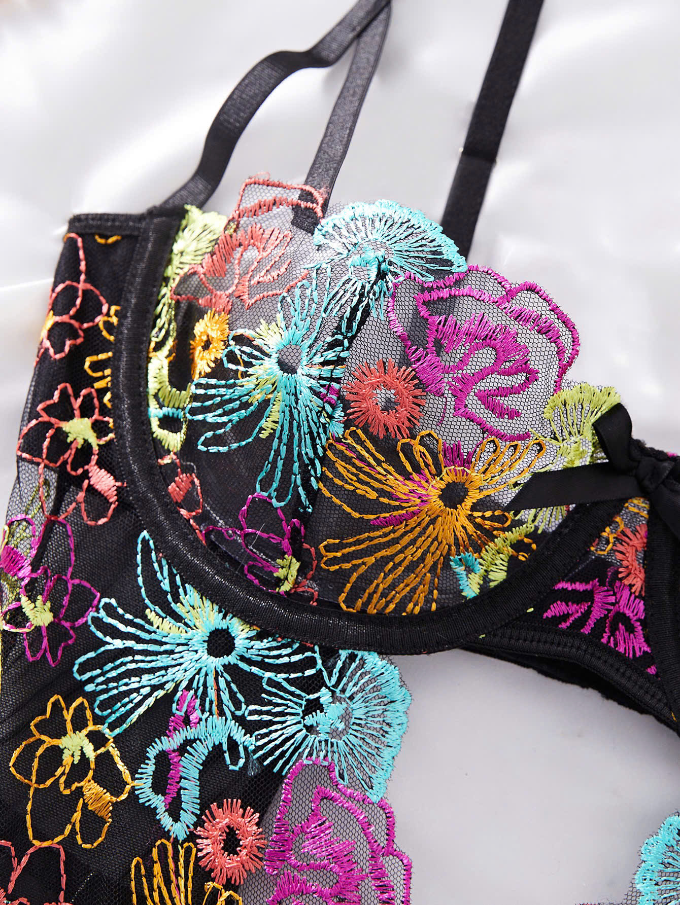 Bộ Bodysuit Hoa Văn