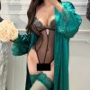 Bộ Bodysuit Ren Trơn Sexy