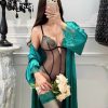 Bộ Bodysuit Ren Trơn Sexy