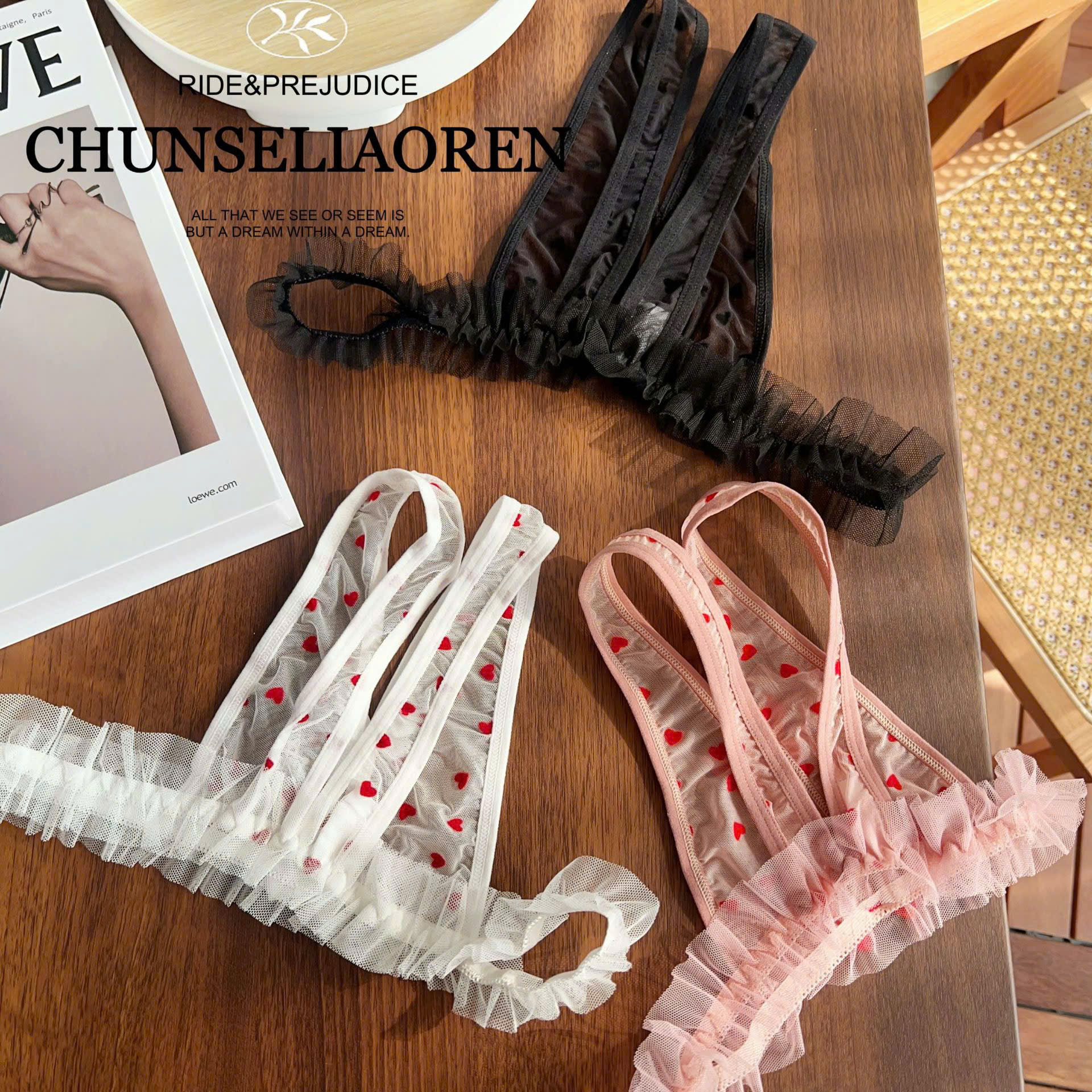 Quần Lót Ren Trái Tim Sexy