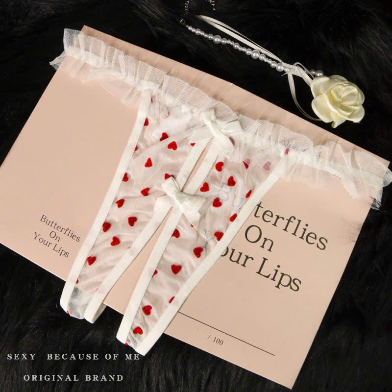 Quần Lót Ren Trái Tim Sexy
