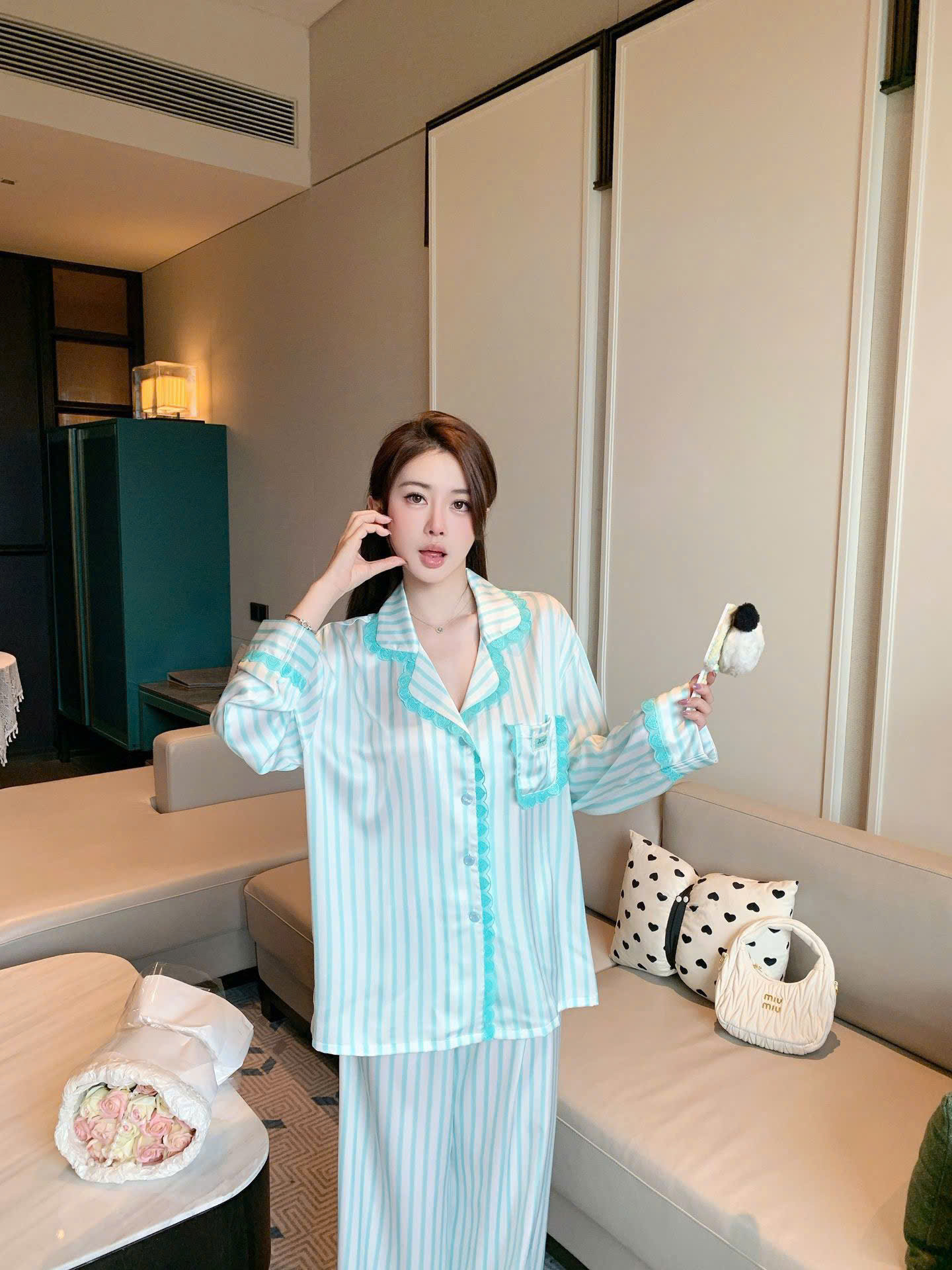 Bộ Pijama Sọc Ngọt Ngào