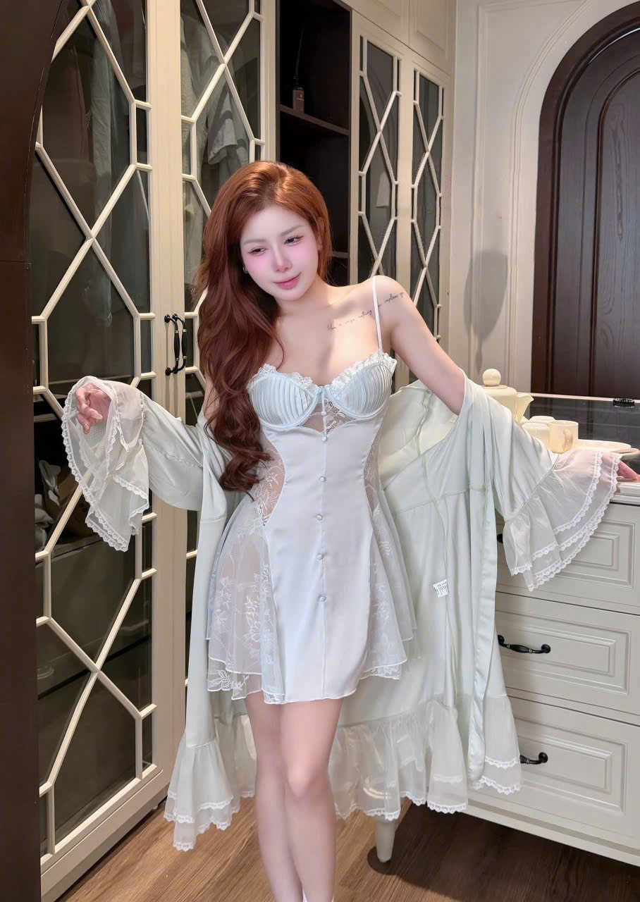 Váy Ngủ Lụa Cup Sexy