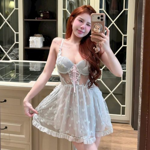 Váy Ngủ Ren Nữ Tính Đáng Yêu