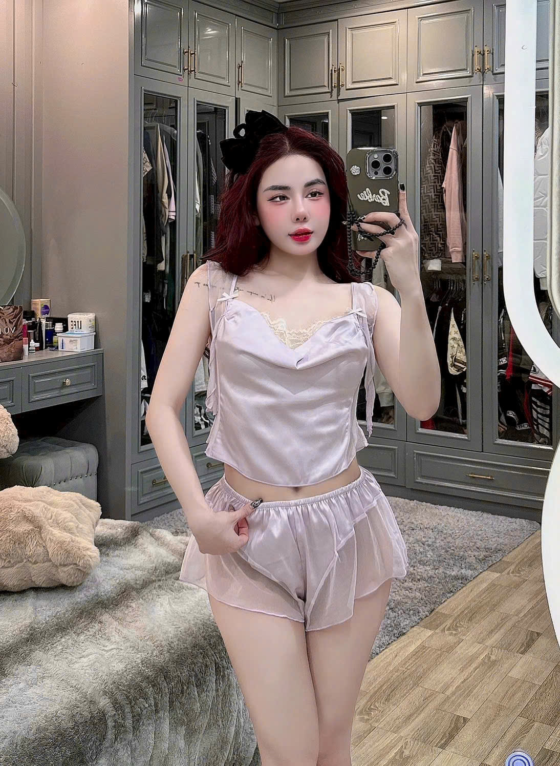 Bộ Đồ Ngủ Hai Dây Sexy