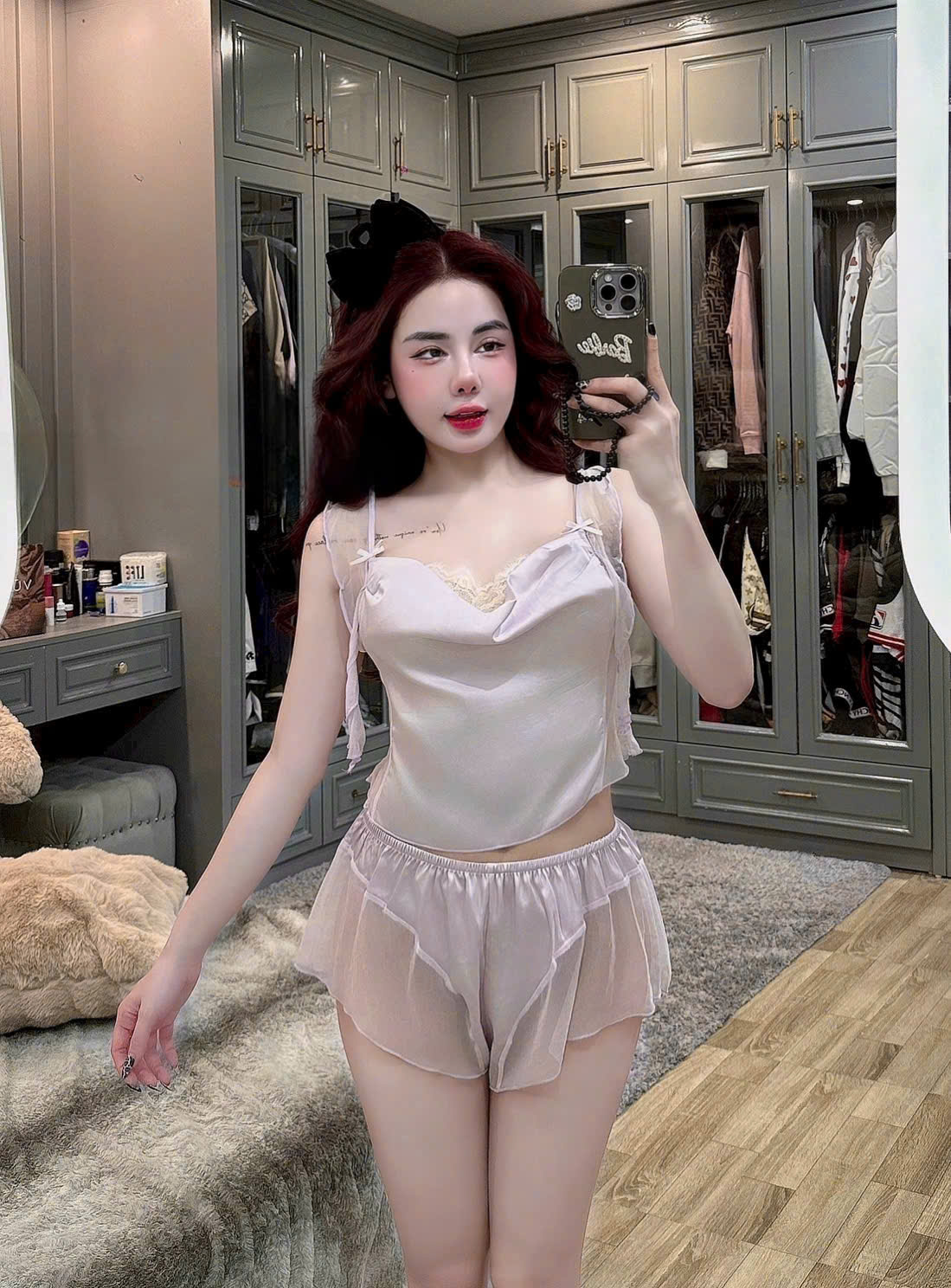 Bộ Đồ Ngủ Hai Dây Sexy