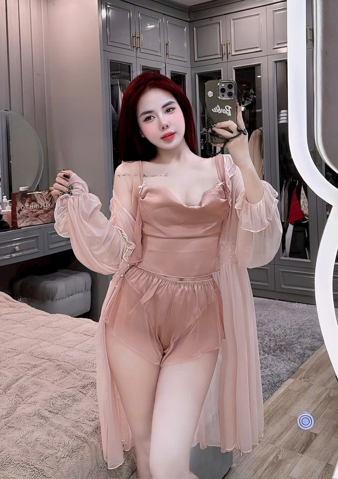 Bộ Đồ Ngủ Hai Dây Sexy