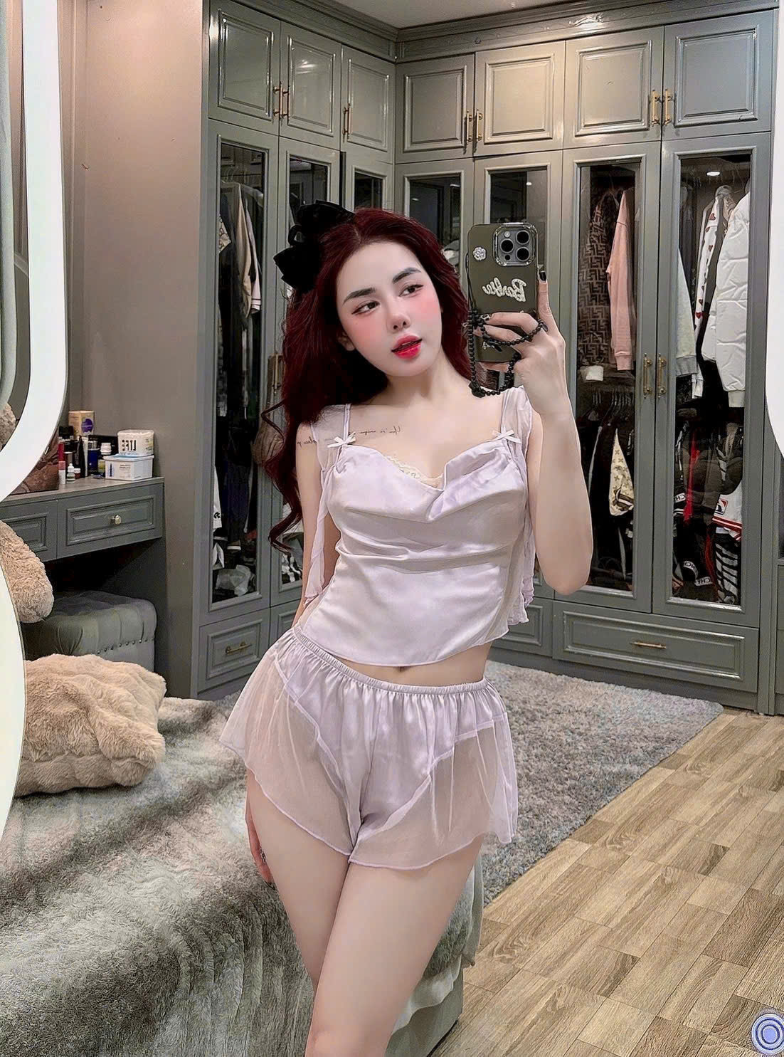 Bộ Đồ Ngủ Hai Dây Sexy