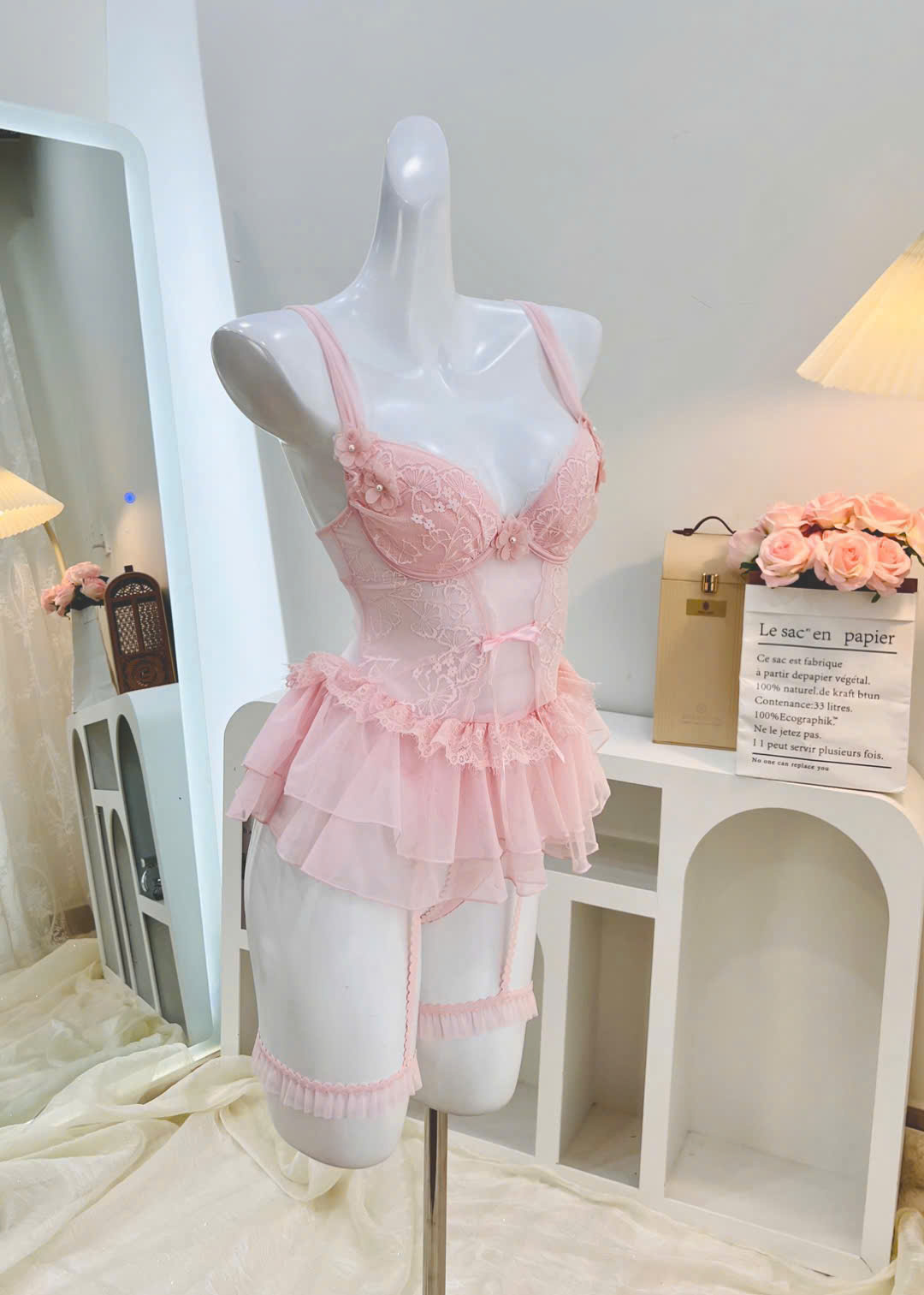 Bộ Corset Hoa Ngọt Ngào