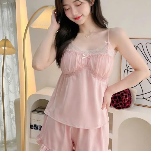 Bộ Đồ Ngủ Hai Dây Xinh Xắn