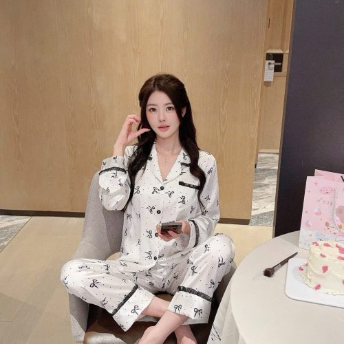 Bộ Pijama Nơ Thoải Mái