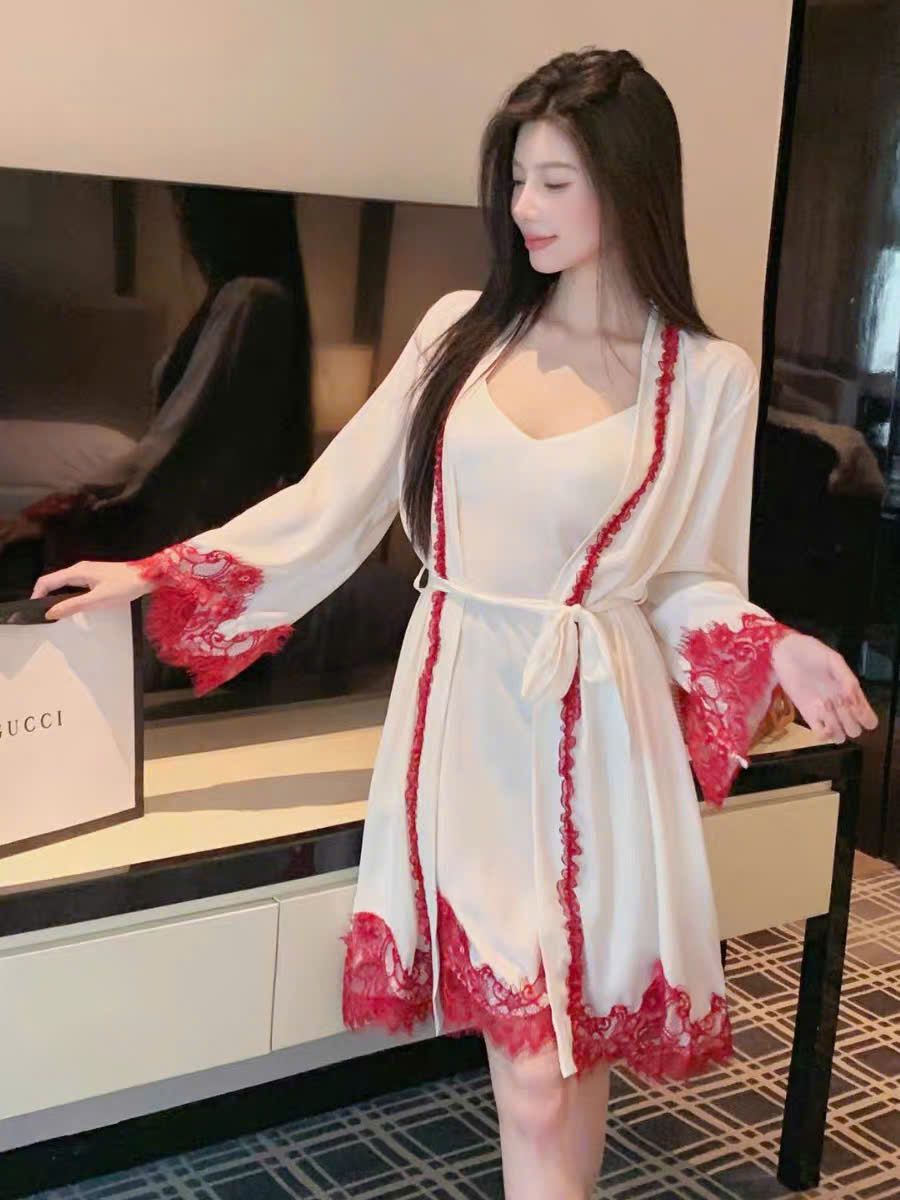 Set Váy Ngủ Lụa Thanh Lịch