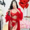 Bộ Bra Nữ Ren Trái Tim