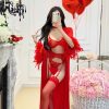 Bộ Bra Nữ Ren Trái Tim