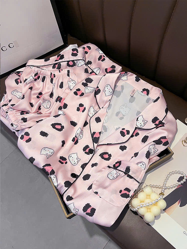 Đồ Ngủ Pijama Mèo Kitty Đáng Yêu