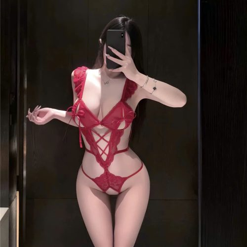 Bộ Bodysuit Nữ Cột Nơ Sexy