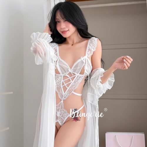 Bộ Bodysuit Nữ Cột Nơ Sexy