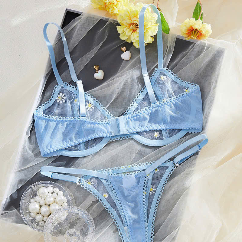 Bộ Bra Hoa Daisy Nữ Tính