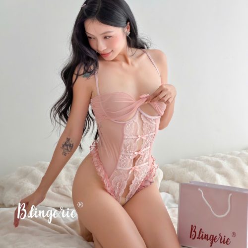 Bộ Bodysuit Ren Hoa Sexy