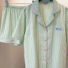 Bộ Pyjama Nữ Sọc Đáng Yêu