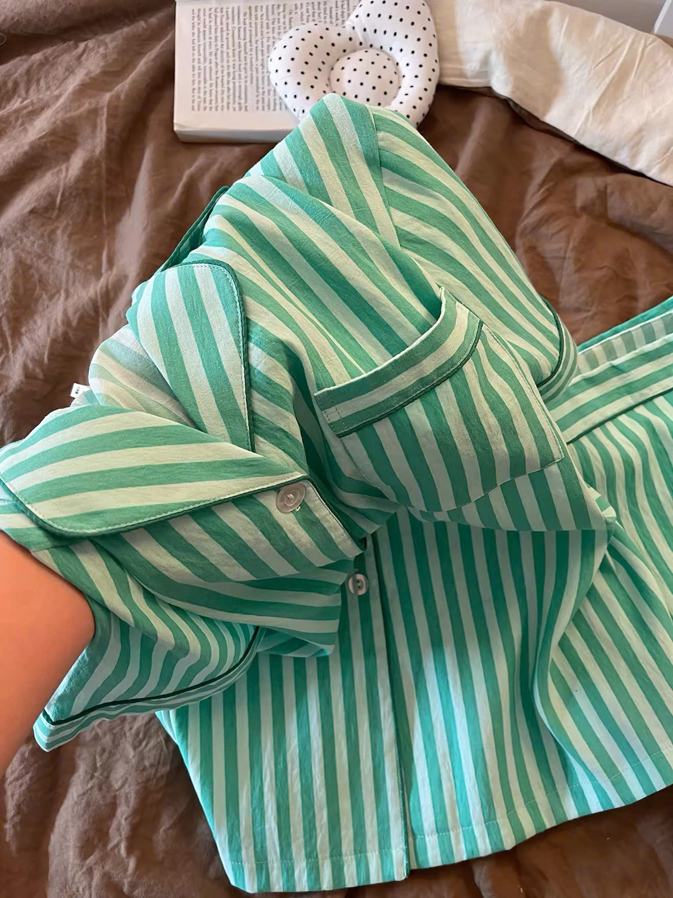 Bộ Pyjama Nữ Sọc Dễ Thương