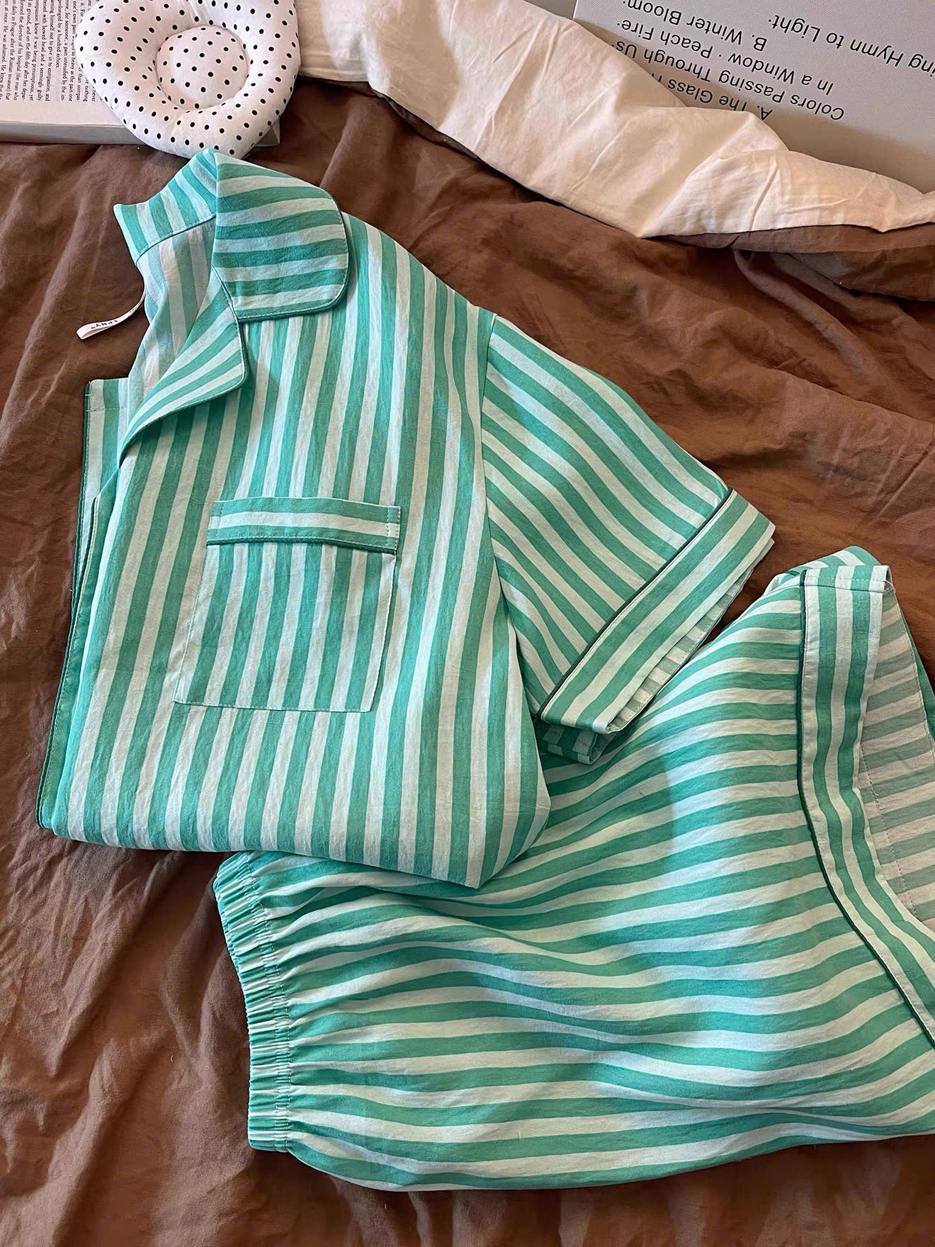 Bộ Pyjama Nữ Sọc Dễ Thương