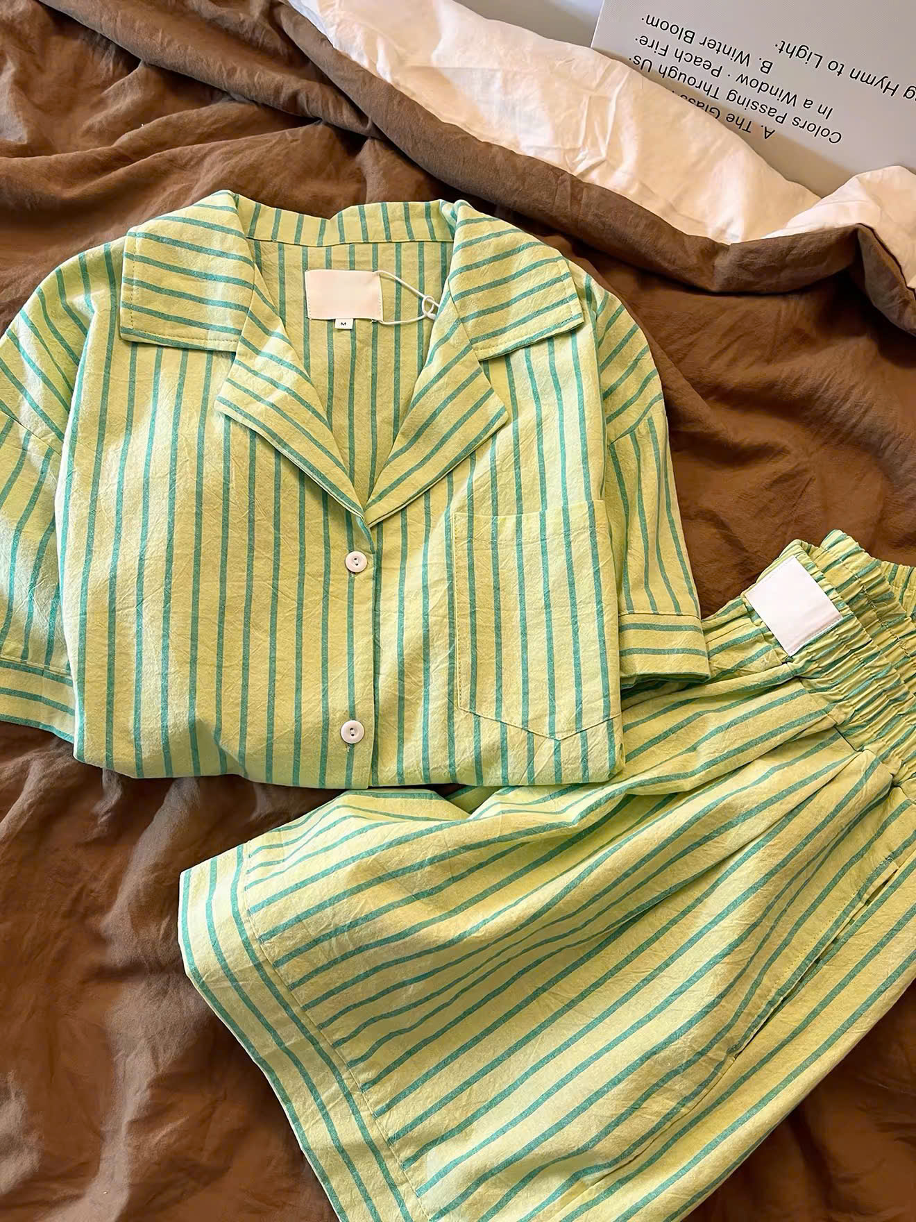 Bộ Pyjama Sọc Thoải Mái