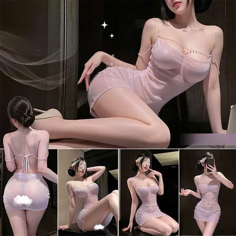 Váy Ngủ Lấp Lánh Xuyên Thấu