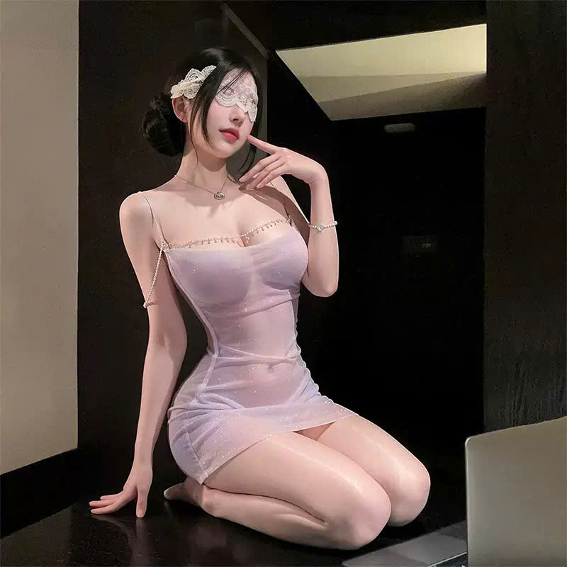 Váy Ngủ Lấp Lánh Xuyên Thấu
