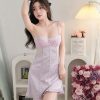 Váy Ngủ Phối Ren Hoa