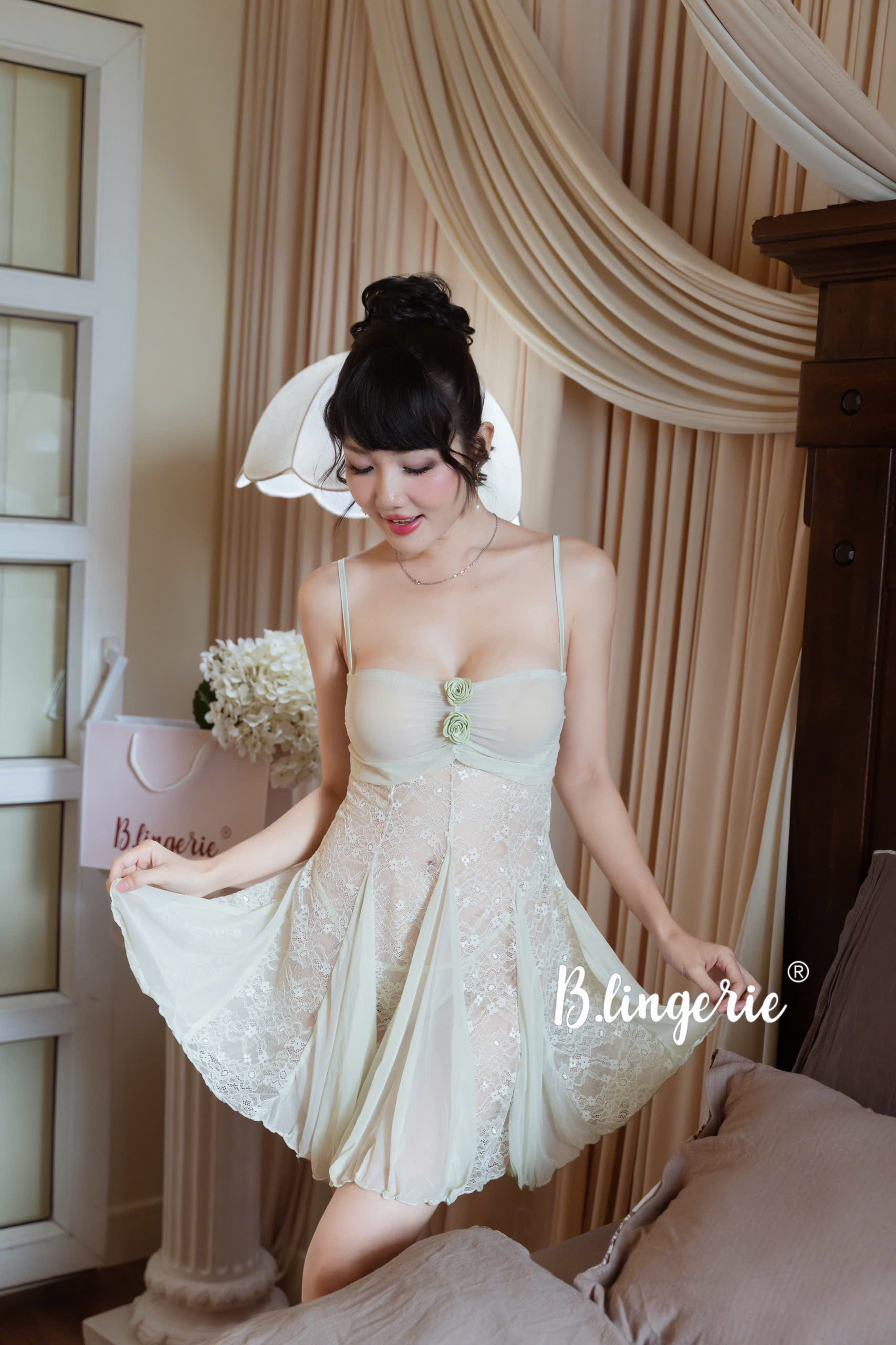 Váy Ngủ Ren Hoa Gợi Cảm
