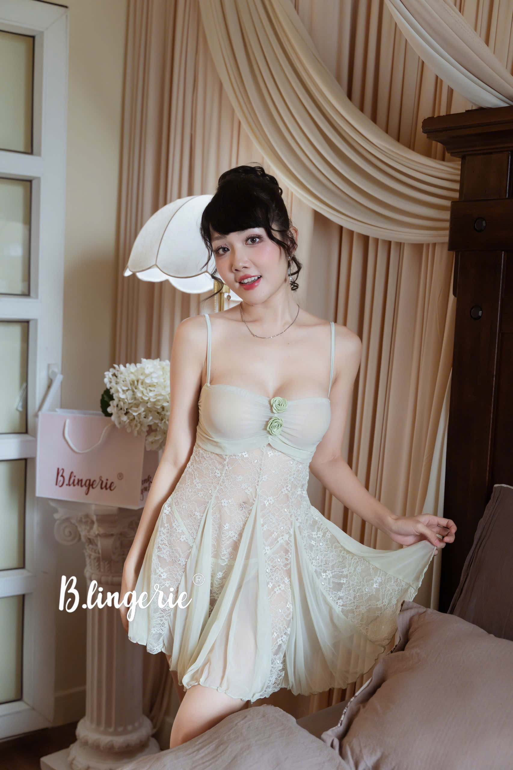 Váy Ngủ Ren Hoa Gợi Cảm