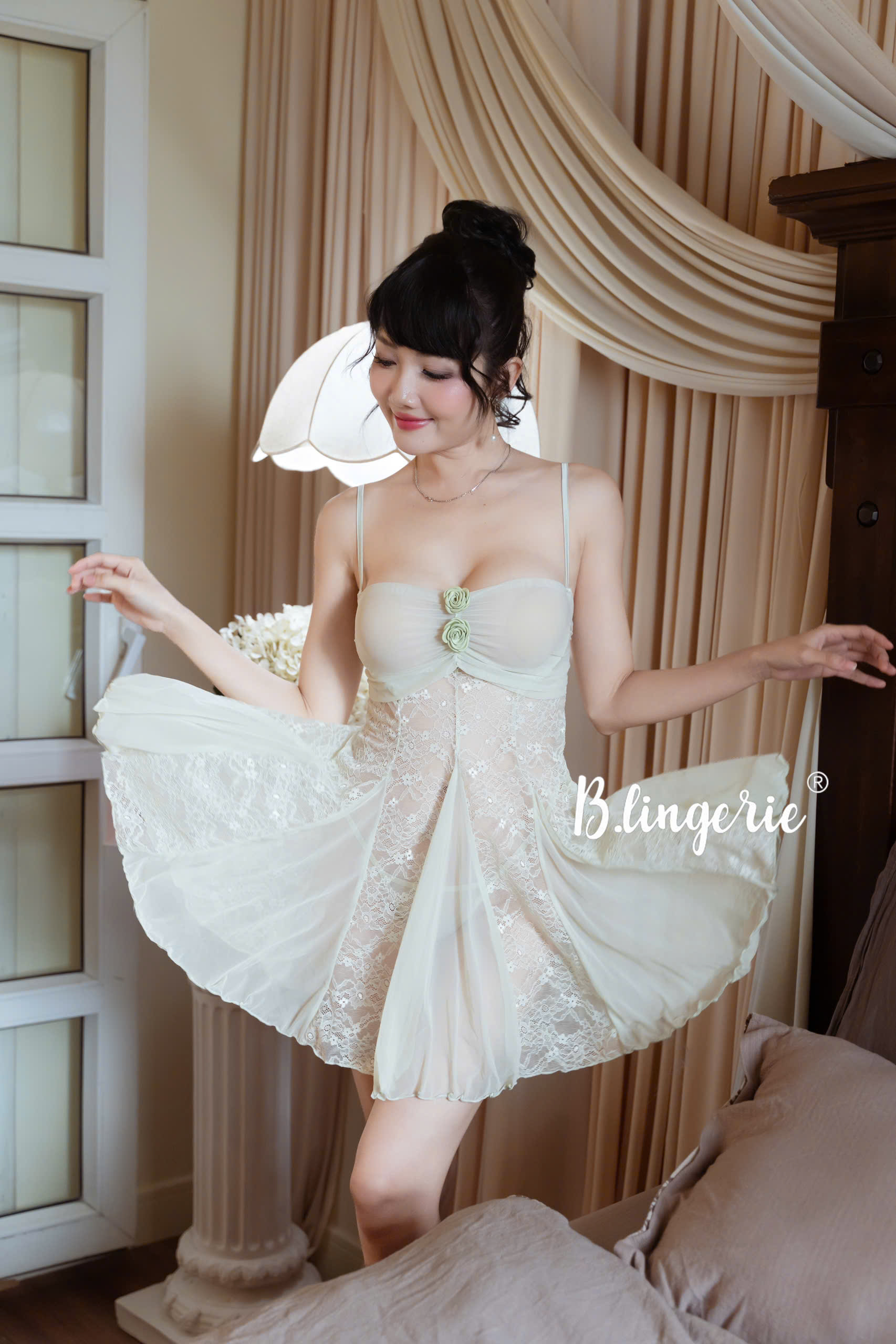 Váy Ngủ Ren Hoa Gợi Cảm