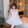 Váy Ngủ Lụa Satin Đáng Yêu